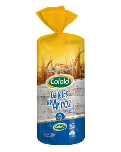 GALLETAS DE ARROZ SIN SAL 135GRS.