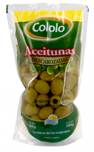 ACEITUNAS 600GRS. SIN CAROZO 300GRS. ESC