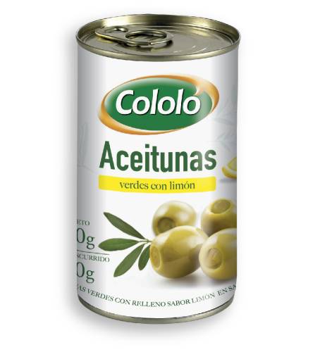ACEITUNAS VERDES CON LIMON 300GRS