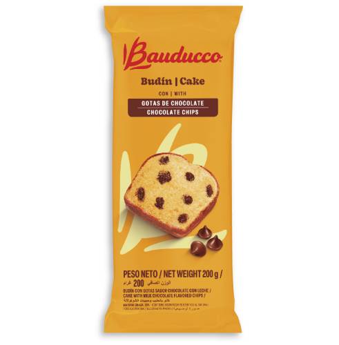 BUDIN CON GOTAS DE CHOCOLATE 200GRS