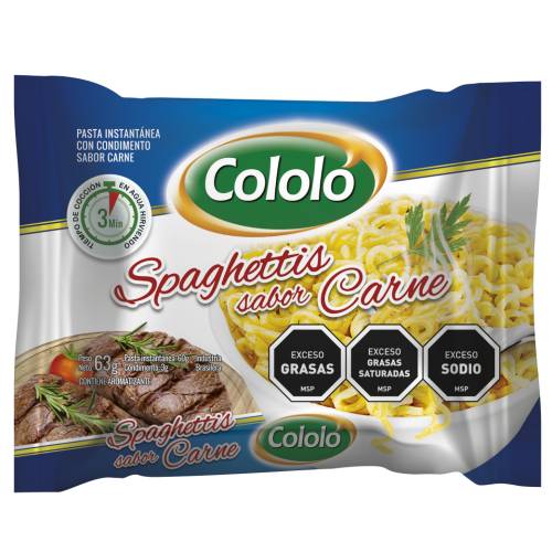 SPAGHETTIS SABOR CARNE 63GRS