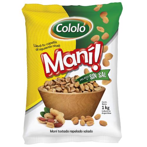MANI PELADO SIN SAL 1KG