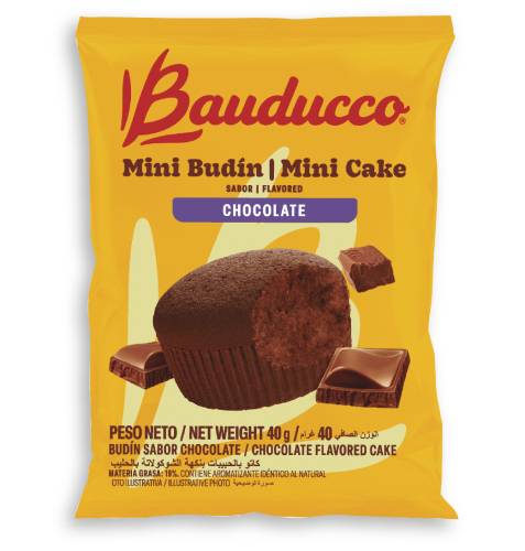 MINI BUDIN CHOCOLATE CON CHOCOLATE 40GRS