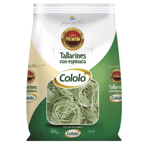 TALLARINES CON ESPINACA - PREMIUM - 500GRS
