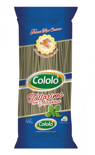 FIDEOS TALLAR�N CON ALBAHACA 500GRS.