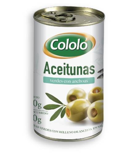 ACEITUNAS VERDES CON ANCHOAS 300GRS